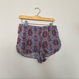 Tribal print shorts